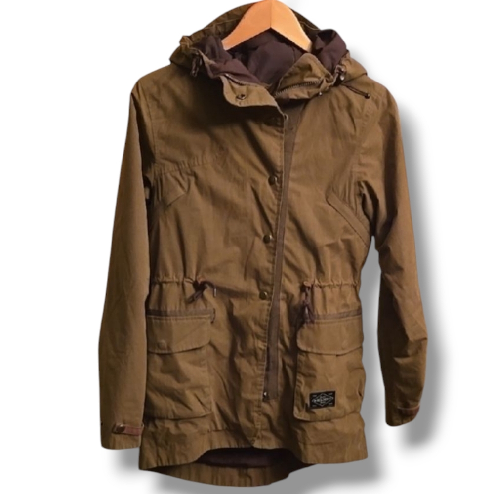 Holden Olive Hooded Utility Jacket
